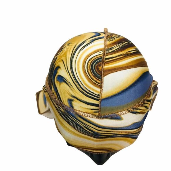 Jersey Durag Head Scarf Cap Stretch Wave Hat Long Tail Binnie - Picture 6 of 12